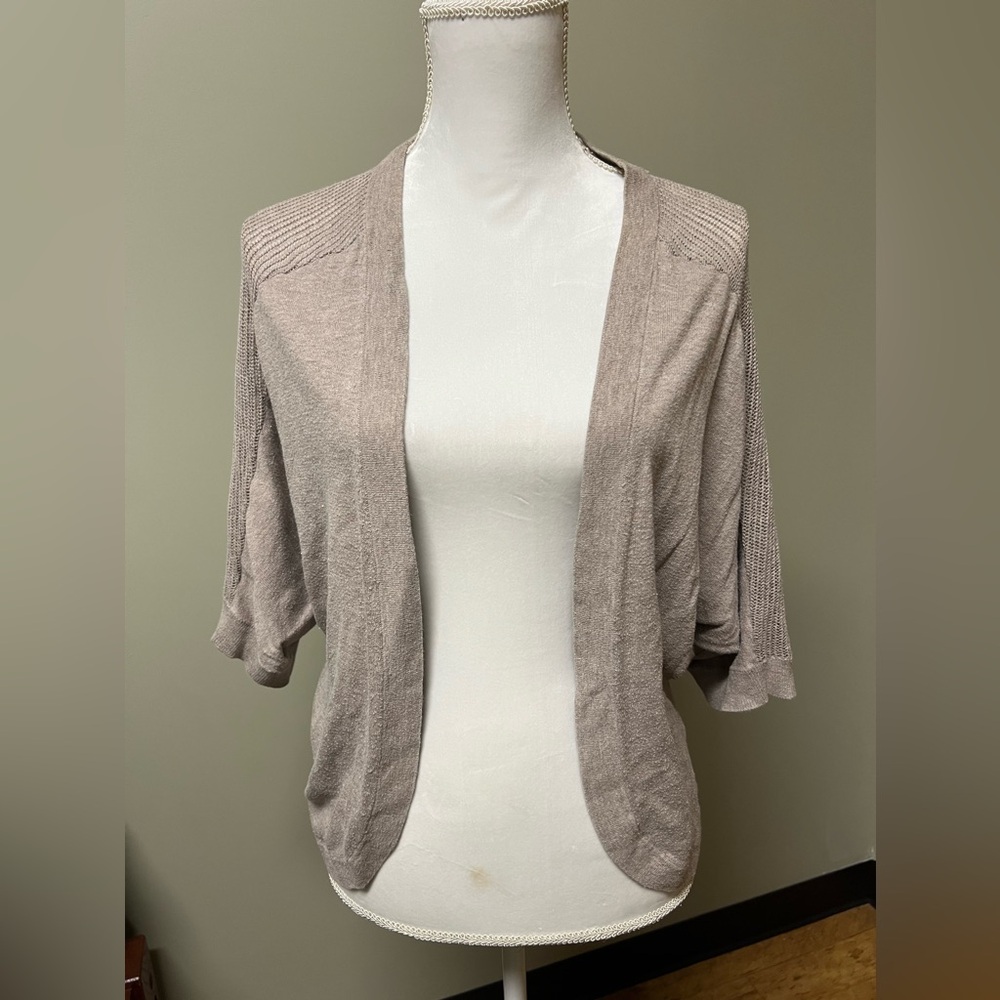Tan cardigan